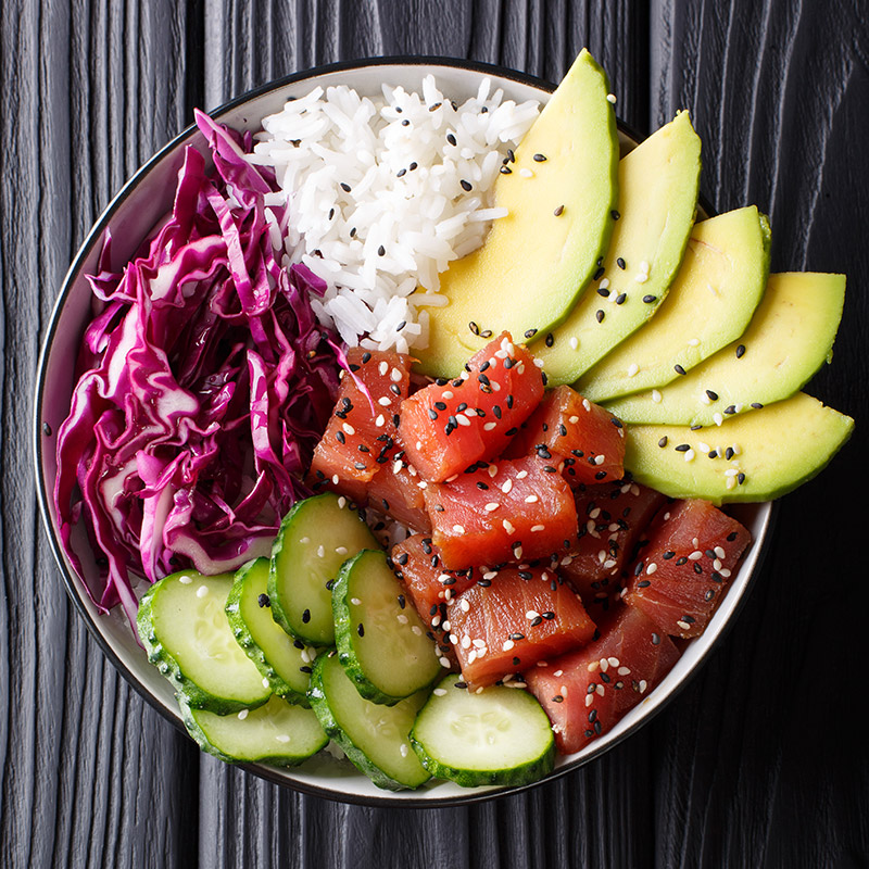 Salmon & Tuna Poke Bowl
