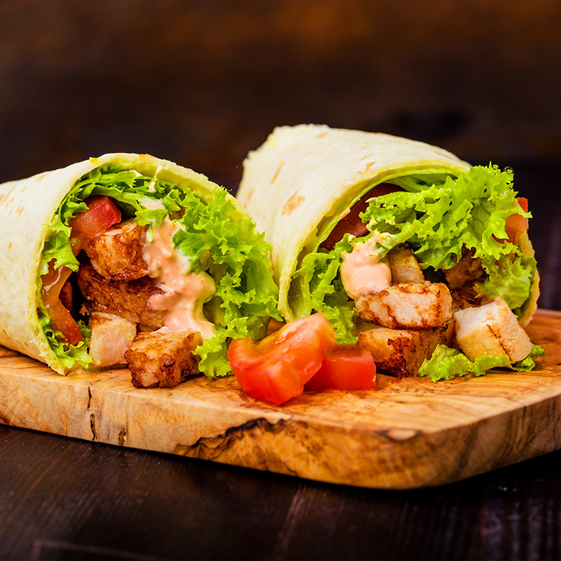 Sriracha Mayo Chicken Wrap